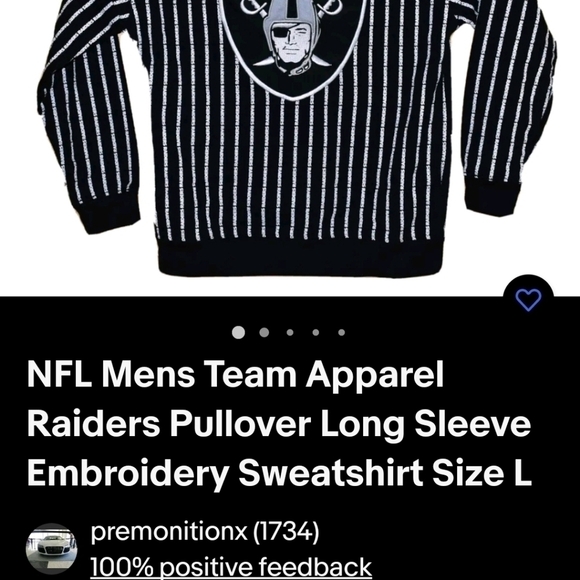 Raiders NFL Team Apparel Pullover - Picture 5 of 7